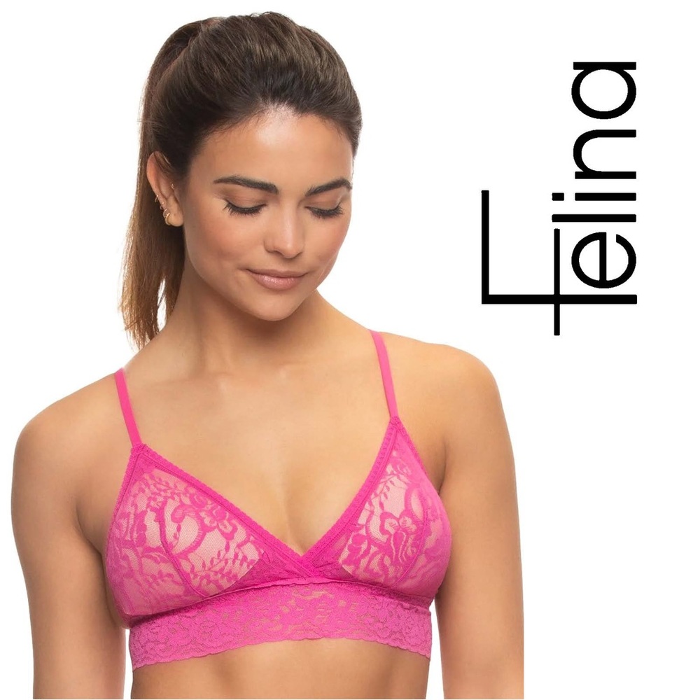 Felina Super Stretchy Lace Triangle Bralette